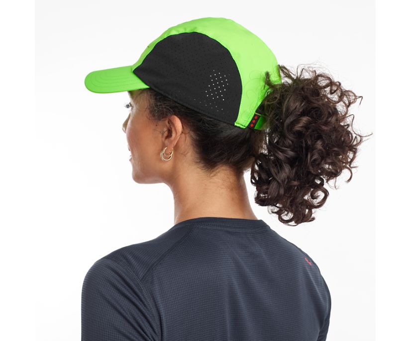 Women's Saucony Outpace Hats Green / Black | Singapore 362BEXC